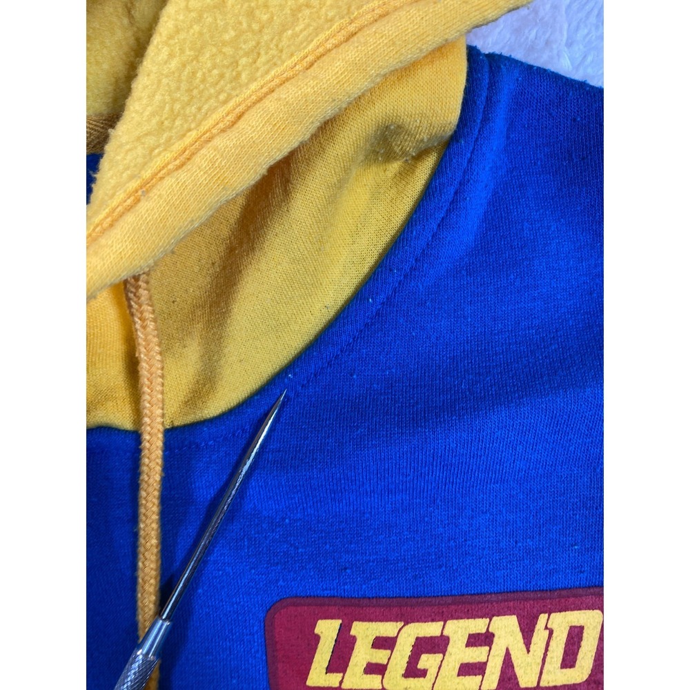 Brooklyn Cloth Legend Color Block Hoodie Sweatshirt Size L Blue Red Green Yellow - Picture 9 of 14
